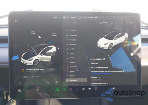 2022 Tesla Model 3 Rear-Wheel Drive from USA, damaged, VIN 5YJ3E1EA5NF185886